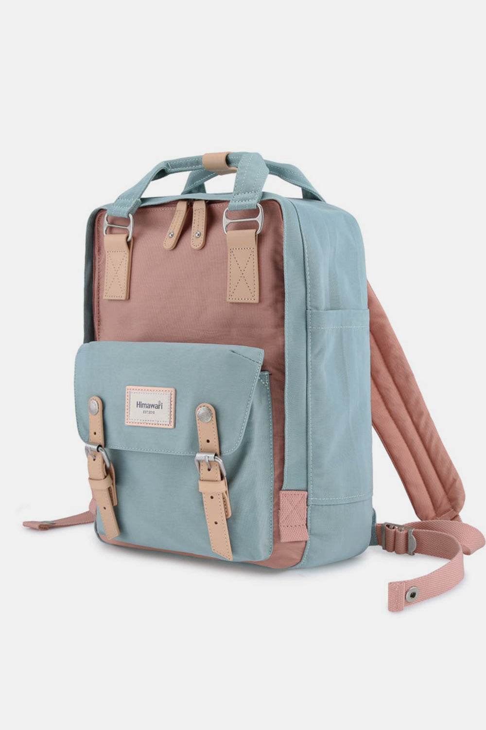 Himawari Contrast Waterproof Nylon Backpack Bag - Delanoir