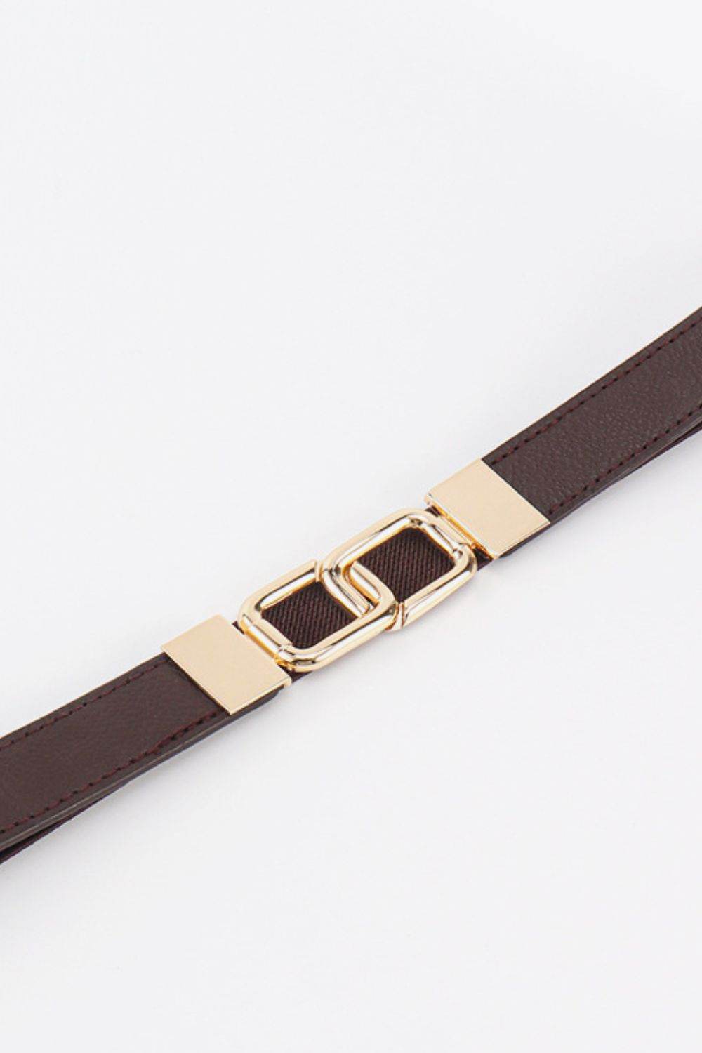 Geometric Double Buckle Elastic Belt - Delanoir