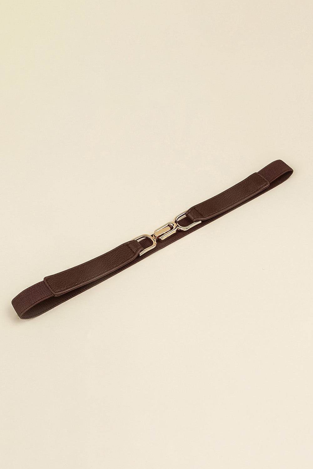 Alloy Buckle Elastic Belt - Delanoir