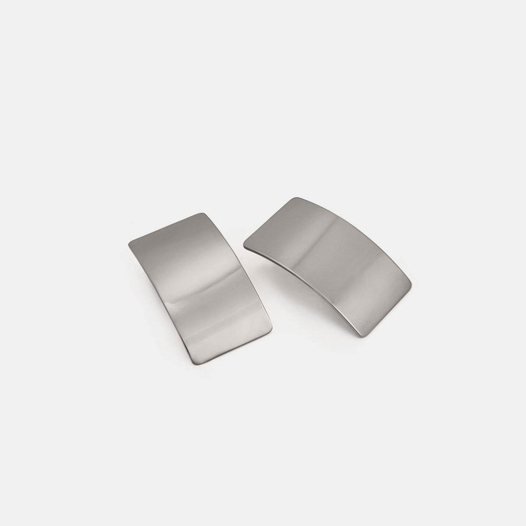 Stainless Steel Rectangle Earring - Delanoir