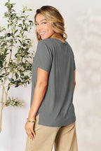Basic Bae Full Size Round Neck Short Sleeve T-Shirt - Delanoir