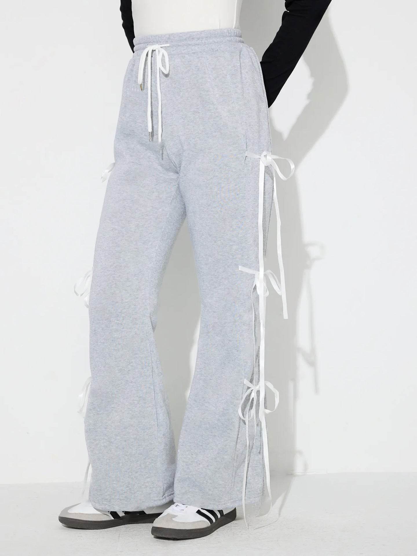 Drawstring Bow Pants - Delanoir