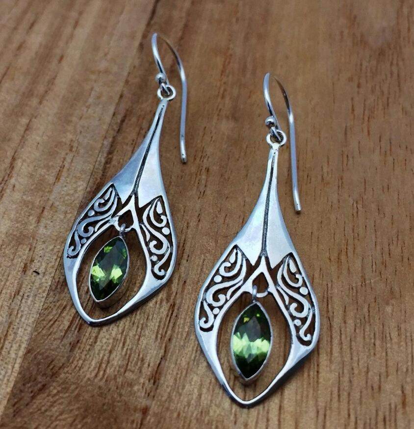 Alloy Rhinestone Cutout Earrings - Delanoir