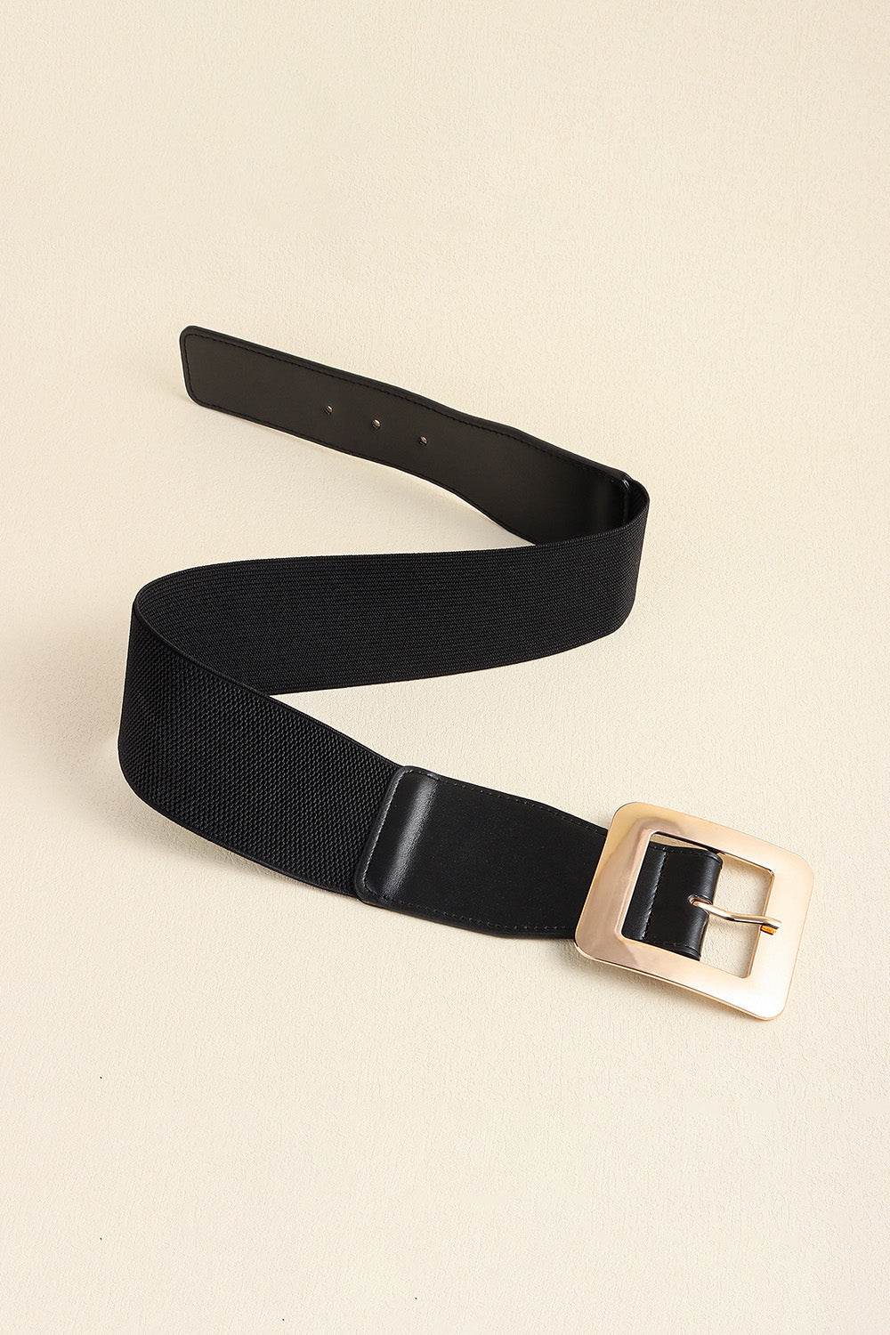 Alloy Buckle PU Leather Belt - Delanoir