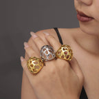 Stainless Steel Cutout Ring - Delanoir