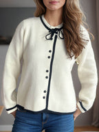 Button Down Long Sleeve Cardigan - Delanoir