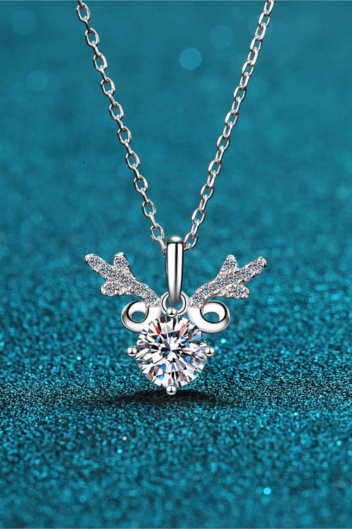 1 Carat Moissanite 925 Sterling Silver Necklace - Delanoir