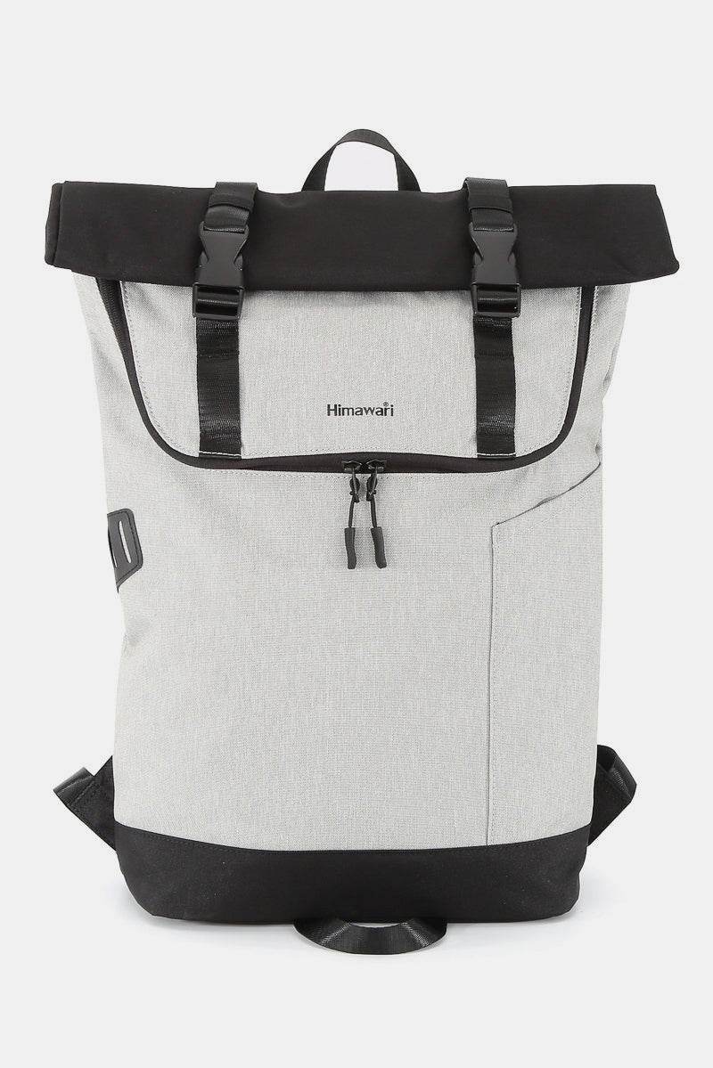 Himawari Contrast Waterproof Canvas Backpack Bag - Delanoir