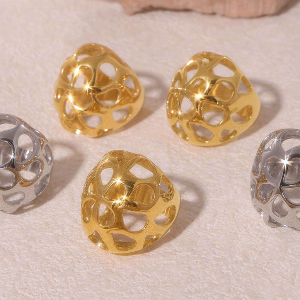 Stainless Steel Cutout Ring - Delanoir