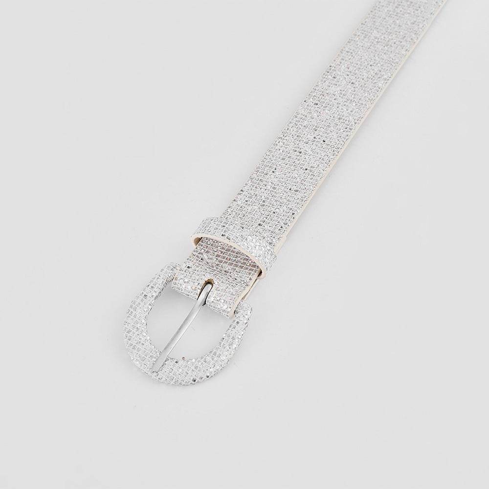 Sequin PU Leather Belt - Delanoir