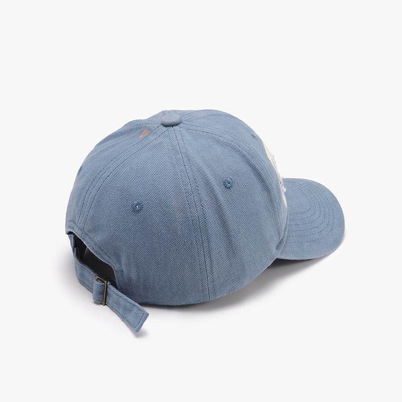 Distressed Cotton Baseball Cap - Delanoir