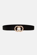 Double Hoop Buckle Elastic Belt - Delanoir