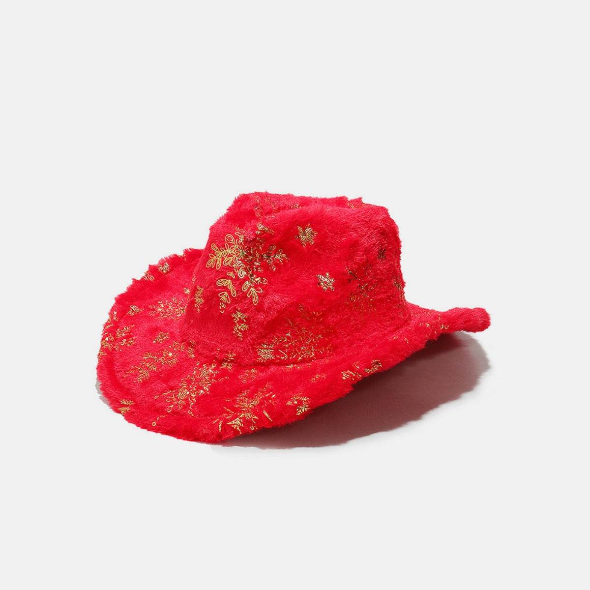 Fuzzy Snowflakes Polyester Hat - Delanoir
