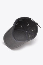 Distressed Adjustable Baseball Cap - Delanoir