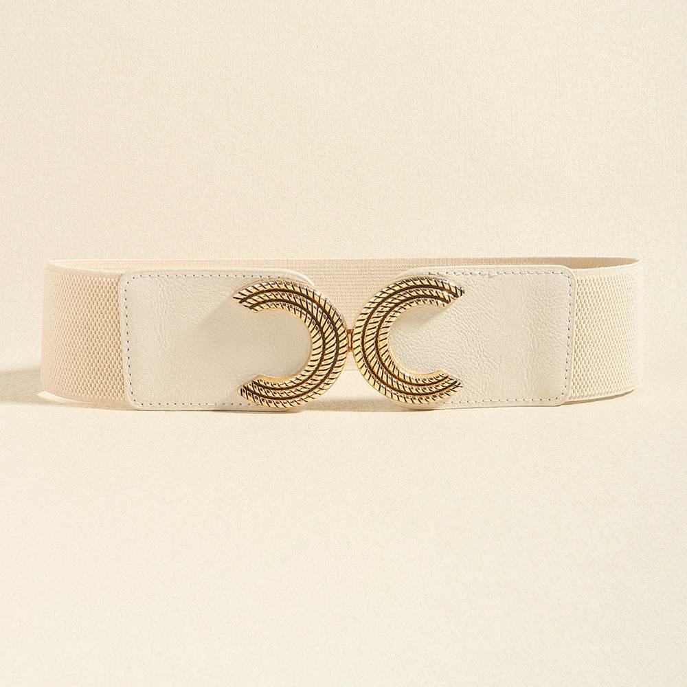 Double C Buckle Elastic Belt - Delanoir