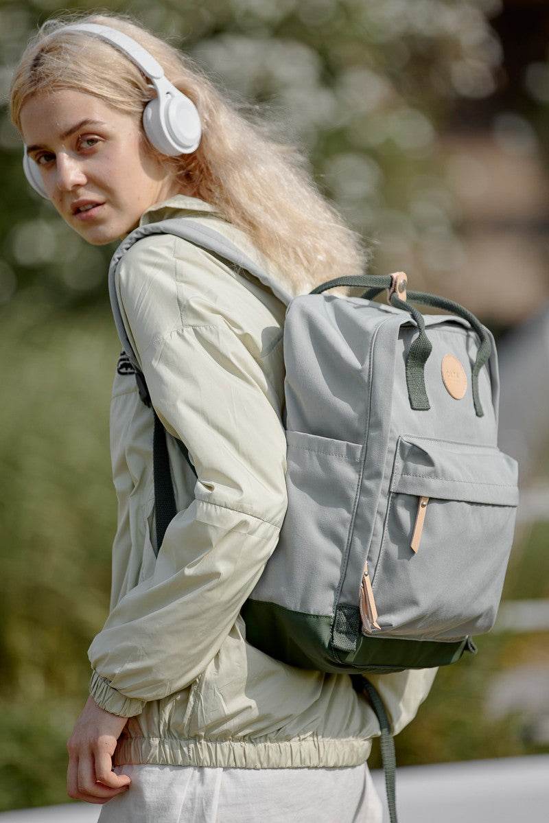 Himawari Waterproof Canvas Backpack Bag with Side Pockets - Delanoir