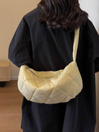 Quilted Polyester Crossbody Bag - Delanoir