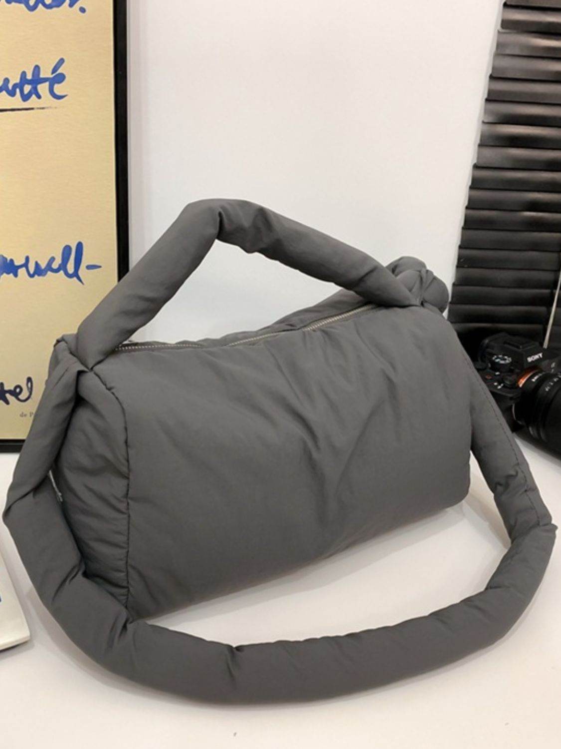 Puffy Nylon Medium Crossbody Bag - Delanoir
