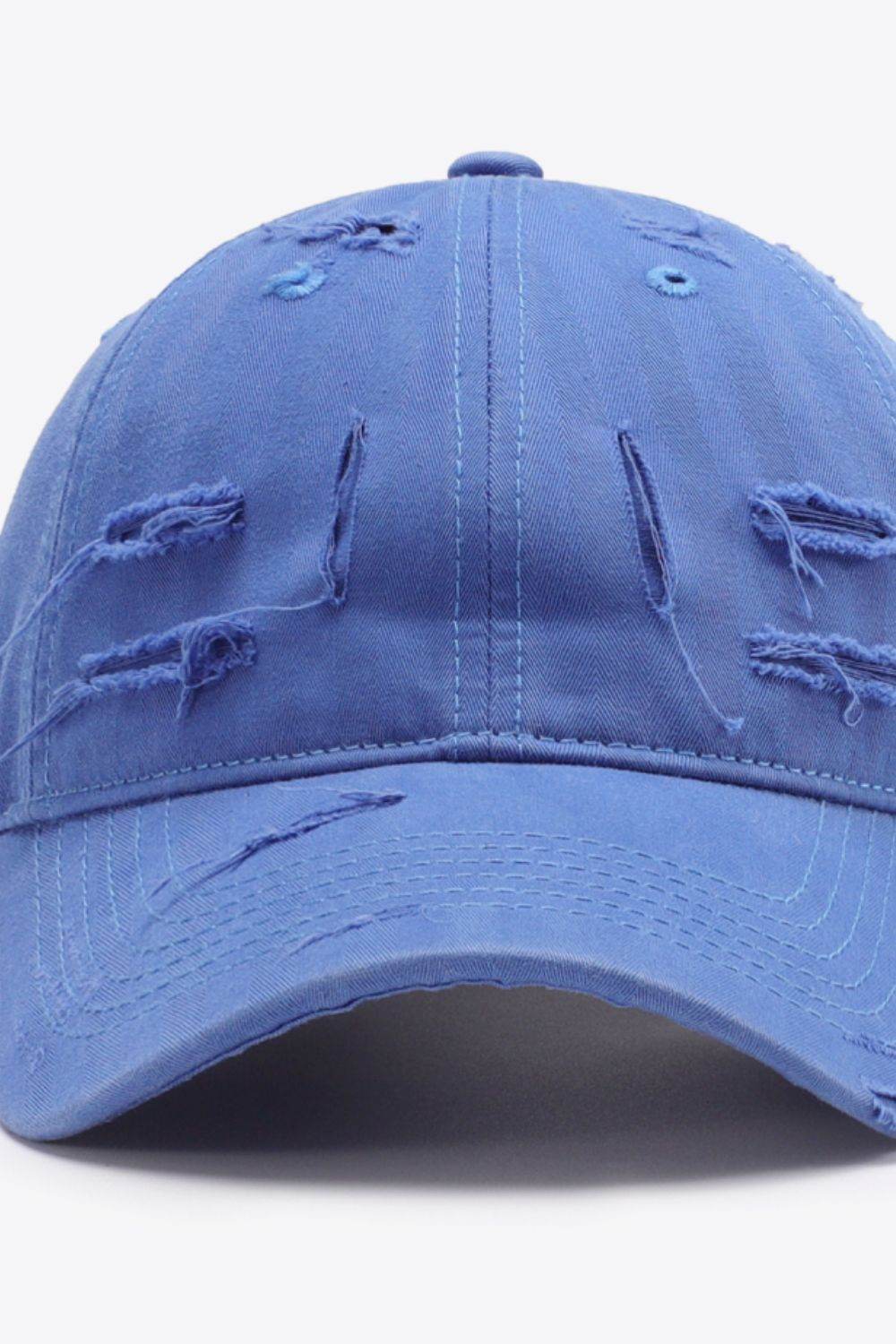 Distressed Adjustable Baseball Cap - Delanoir