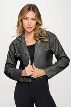 Coalition LA Snap Down Cropped Hooded Jacket - Delanoir