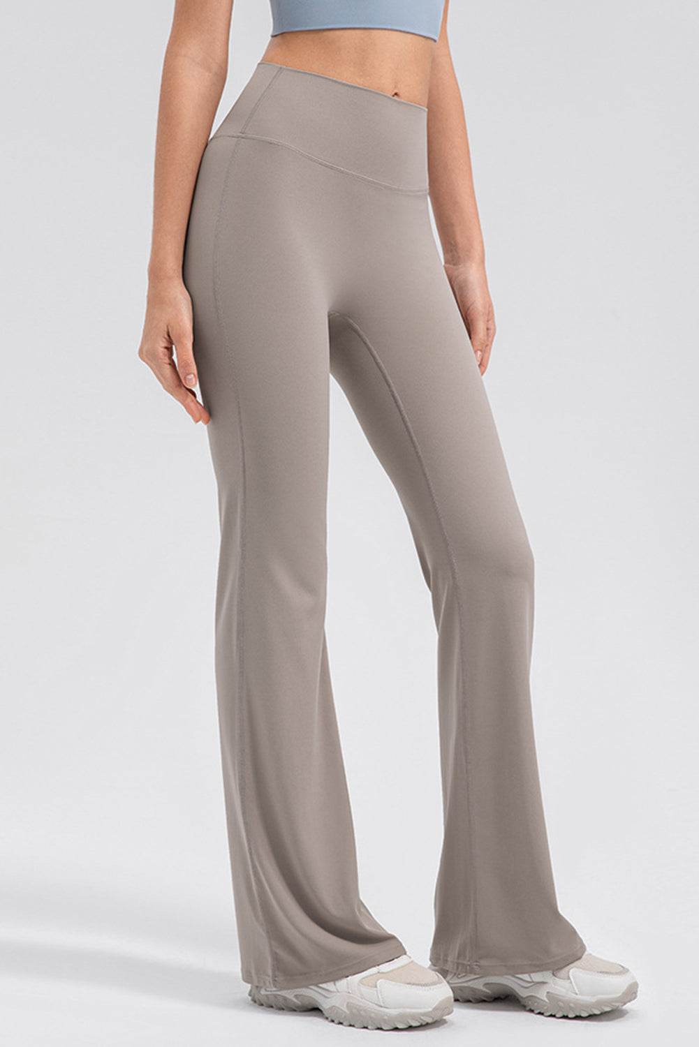 High Waist Straight Active Pants - Delanoir