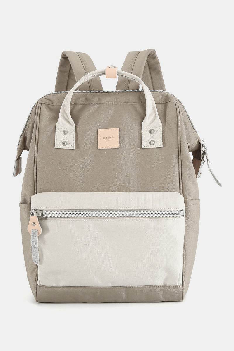 Himawari Water Resistant Canvas Backpack Bag with Side Pockets - Delanoir
