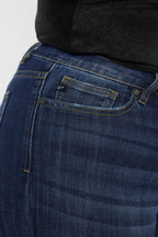 Kancan Full Size Mid Rise Slim Flare Jeans - Delanoir