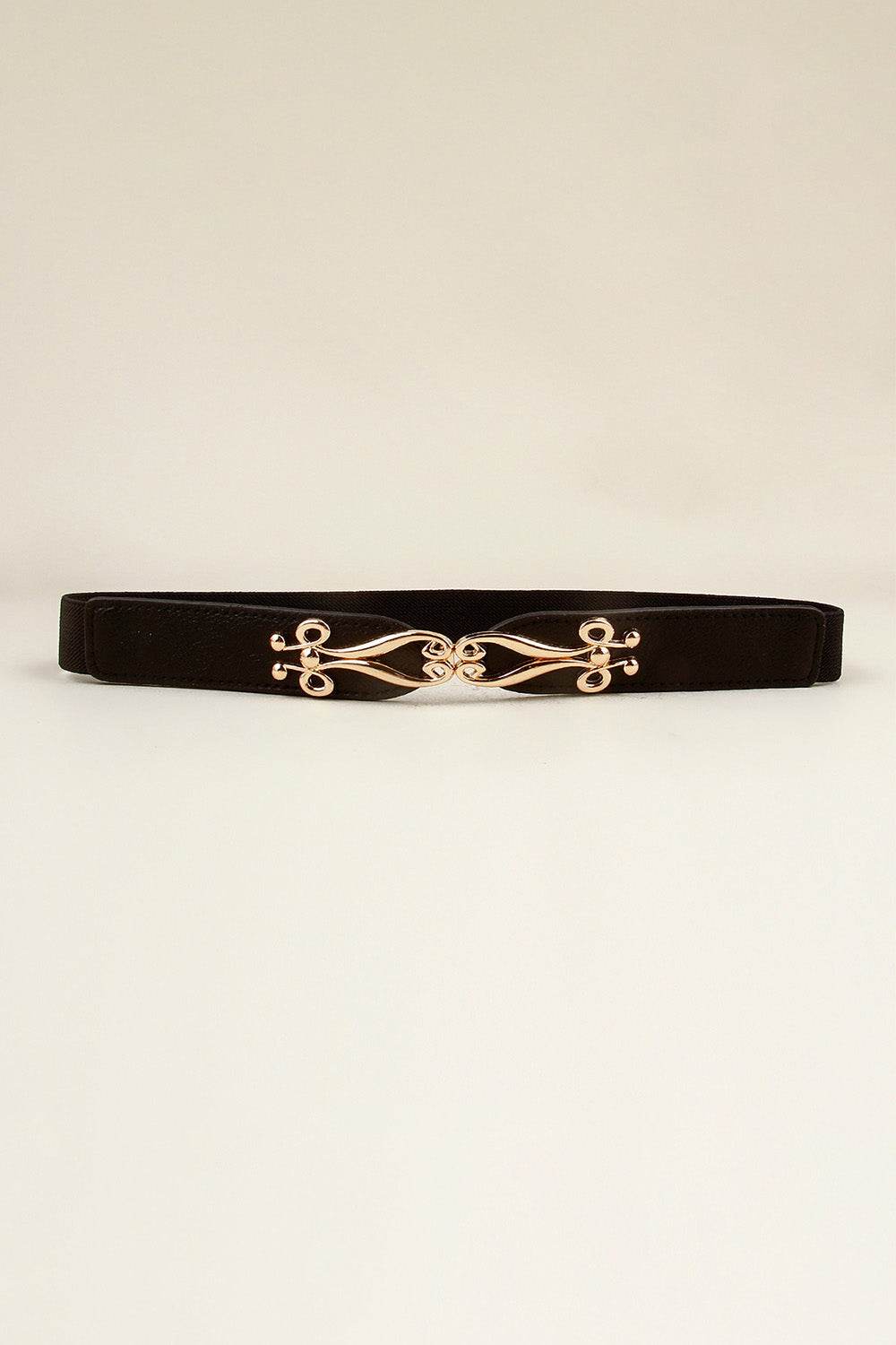 Alloy Buckle Elastic Belt - Delanoir