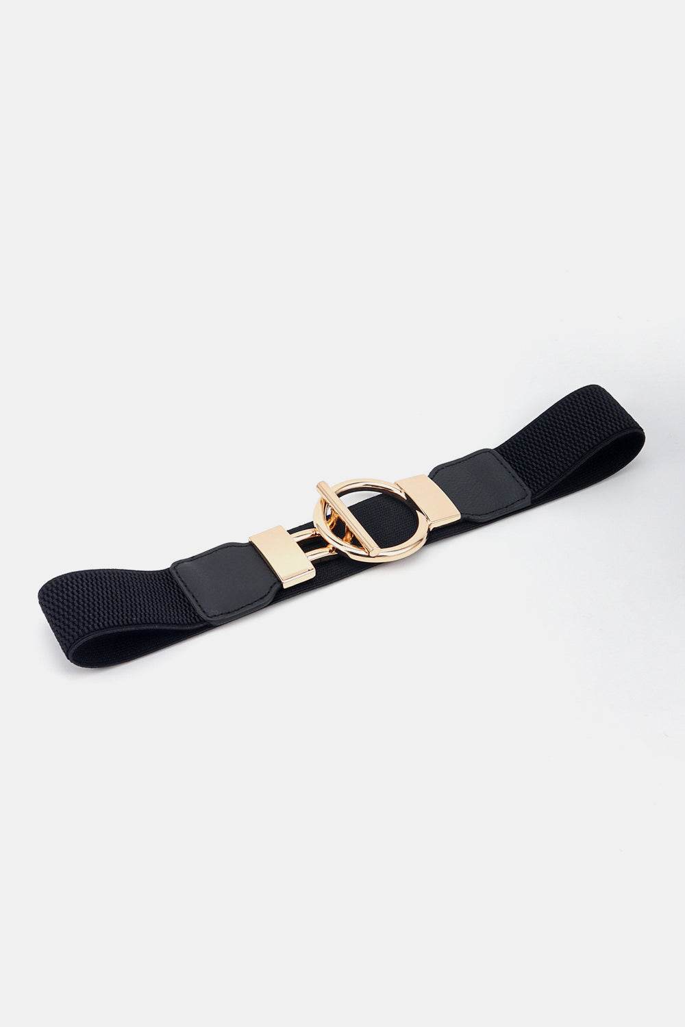Circle Shape Buckle Zinc Alloy Buckle PU Leather Belt - Delanoir