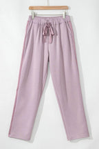 Drawstring Pants with Pockets - Delanoir