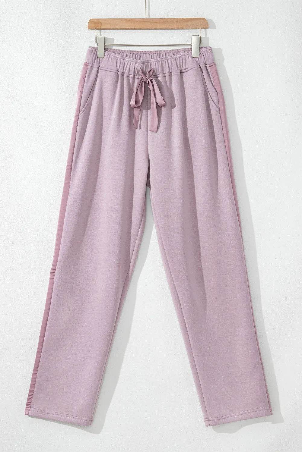 Drawstring Pants with Pockets - Delanoir