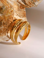 Stainless Steel Double-Layered Ring - Delanoir