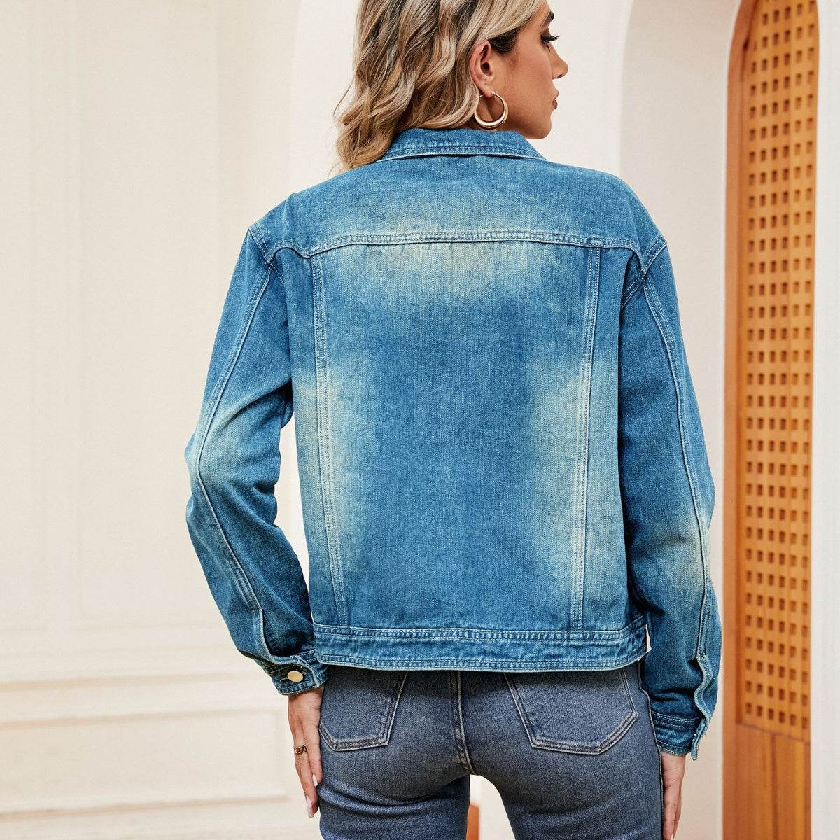 Washed Denim Jacket - Delanoir