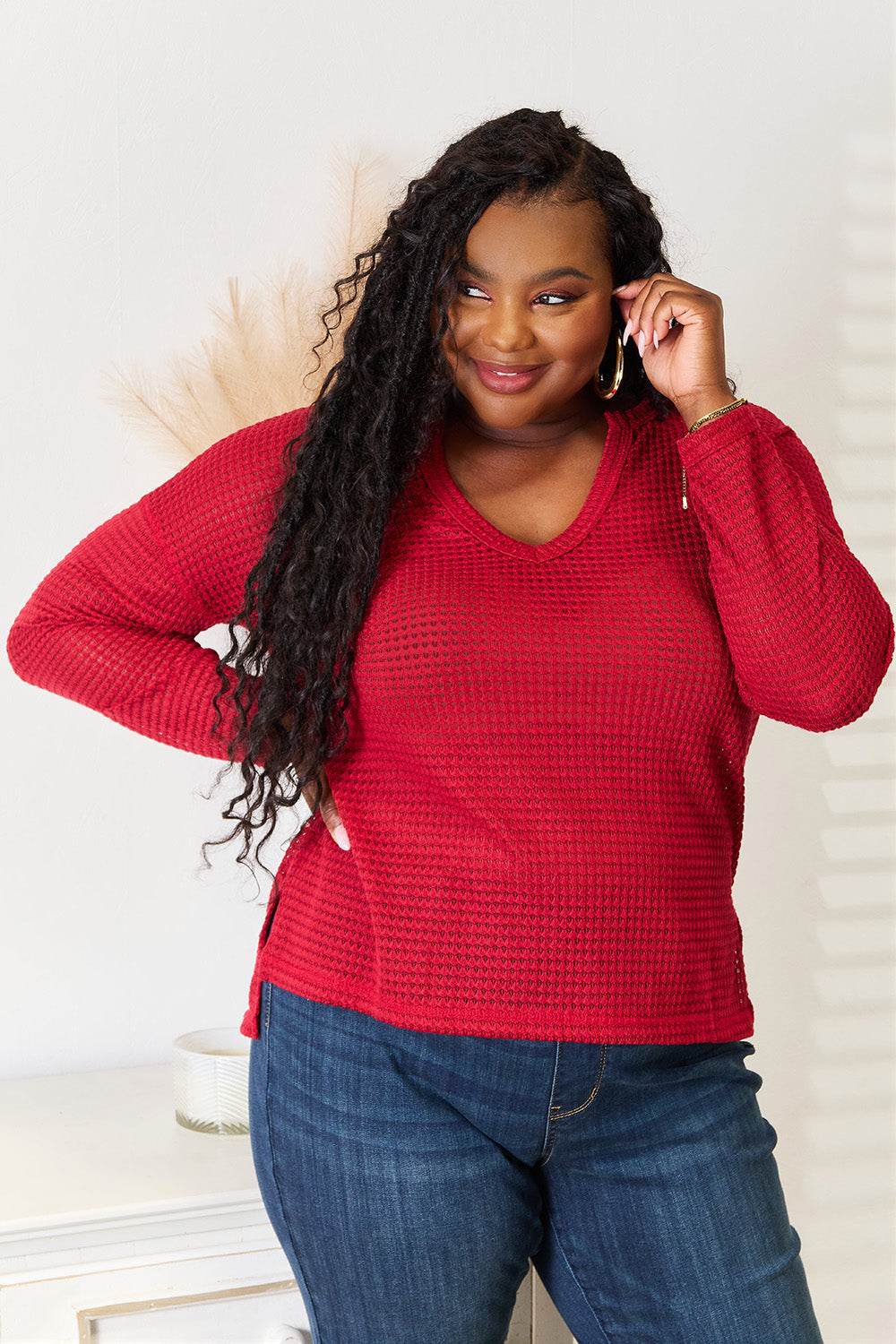 Culture Code Full Size Wide Notch Relax Top - Delanoir