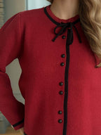 Button Down Long Sleeve Cardigan - Delanoir