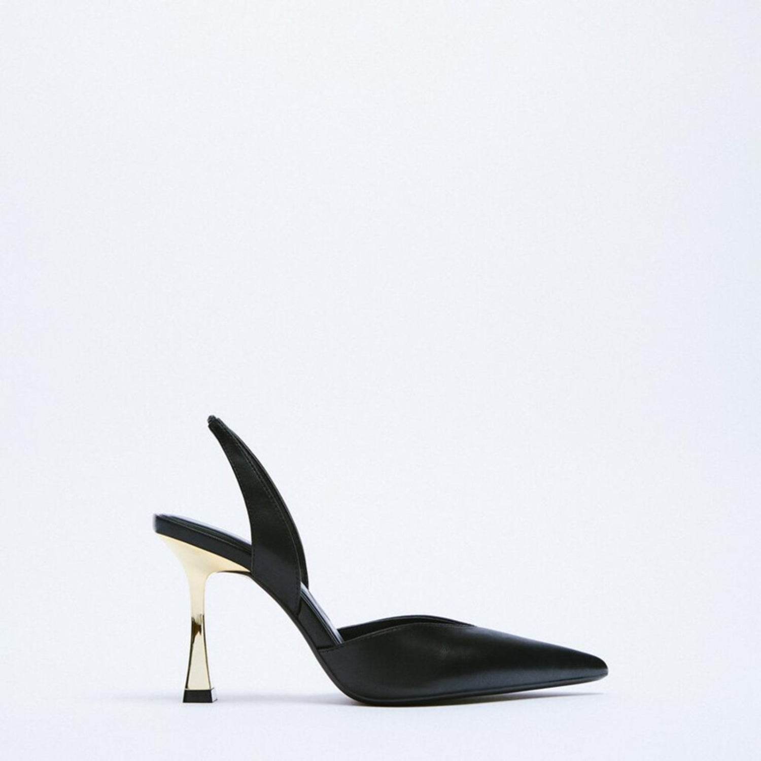 PU Leather Point Toe Stiletto Heel Pumps - Delanoir