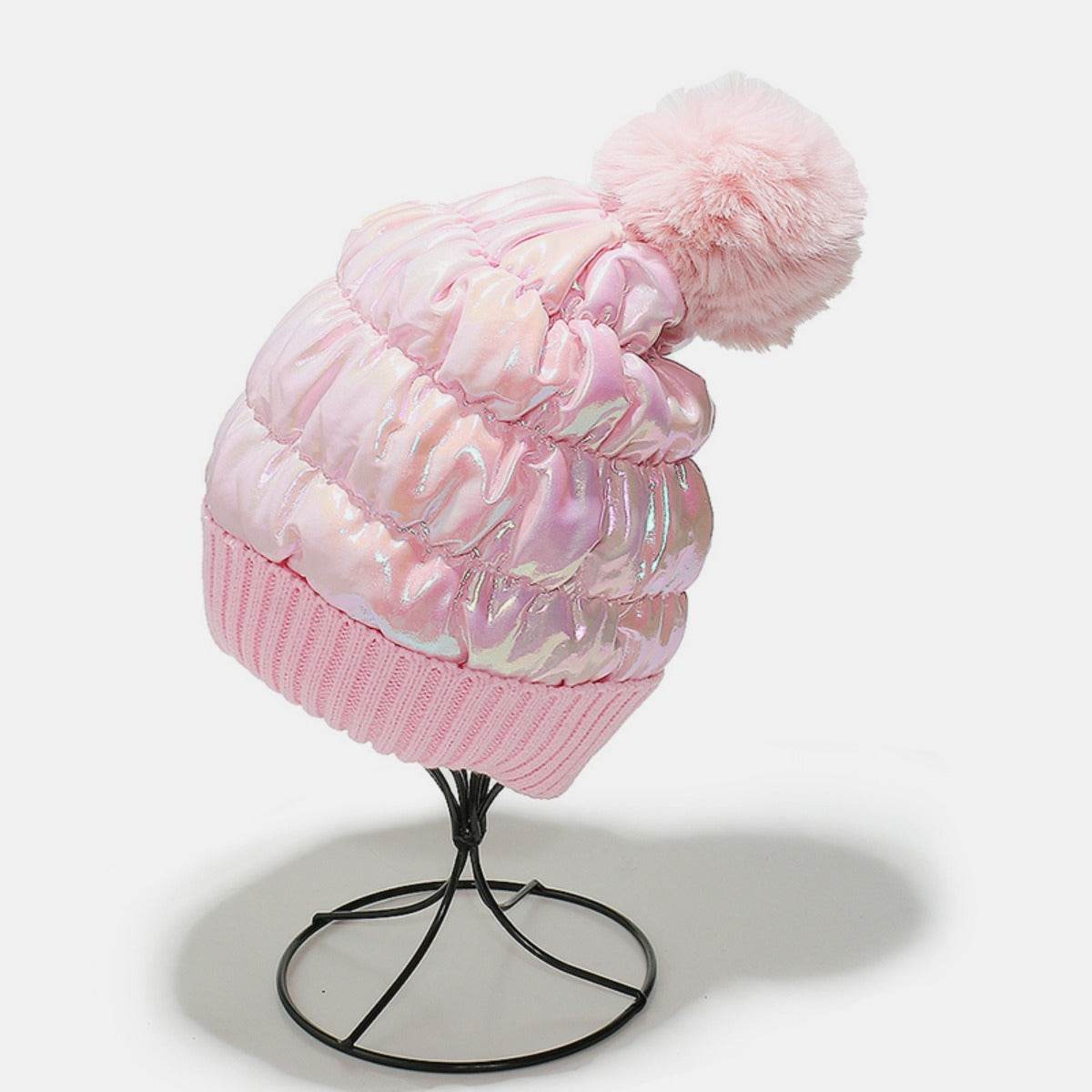 Thermal Knit Hat with Pompom - Delanoir