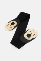 Twisted Alloy Buckle Wide Belt - Delanoir