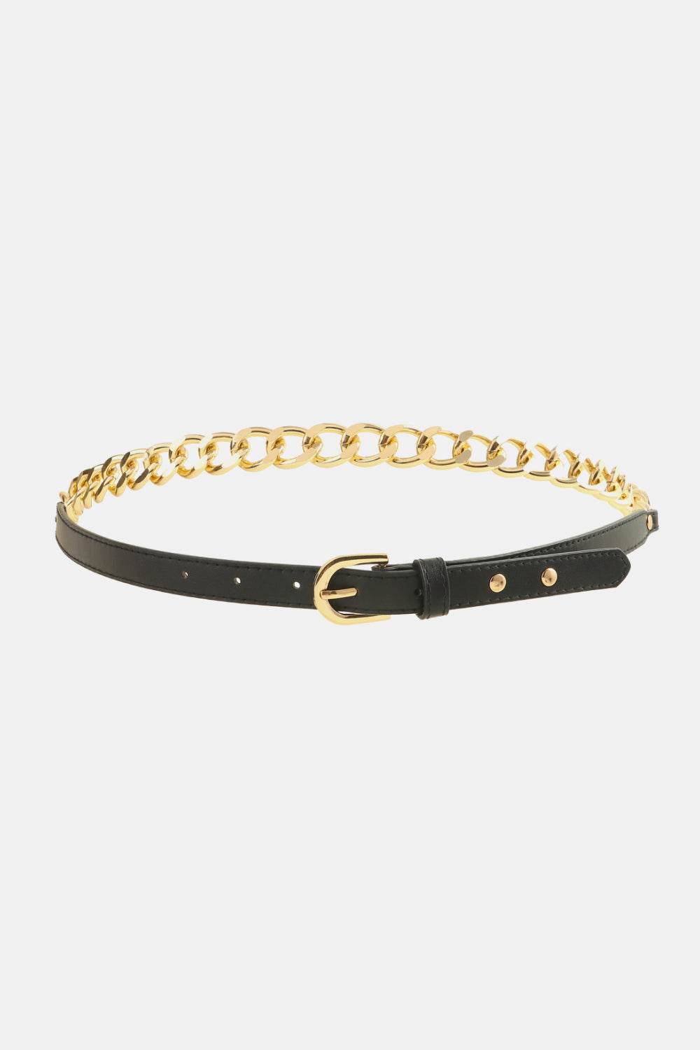 PU Leather Chain Belt - Delanoir
