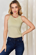 Basic Bae Full Size Round Neck Slim Tank - Delanoir