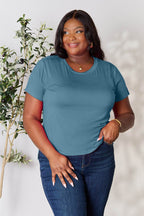 Basic Bae Full Size Round Neck Short Sleeve T-Shirt - Delanoir