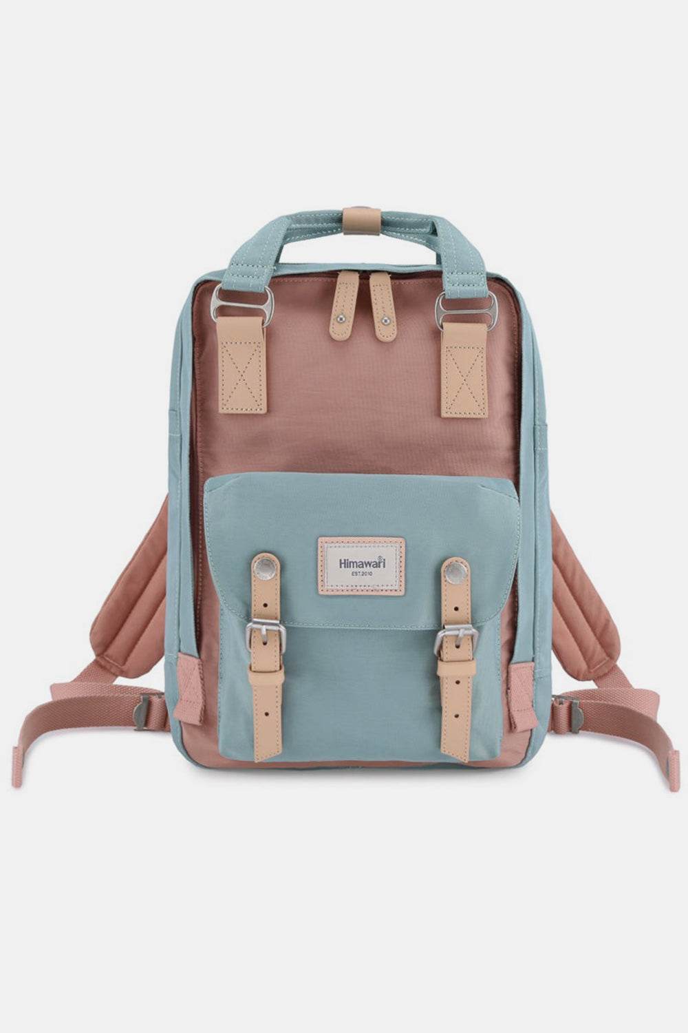 Himawari Contrast Waterproof Nylon Backpack Bag - Delanoir