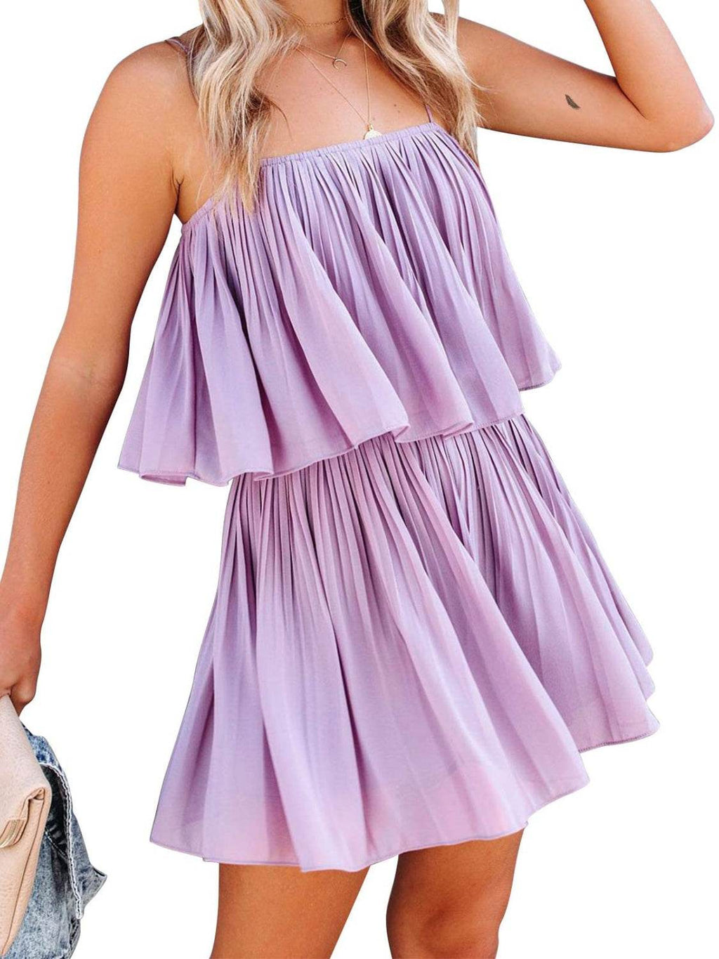 Ruched Spaghetti Strap Romper - Delanoir