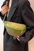 Zenana Corduroy Crossbody Bag with Removable Strap - Delanoir