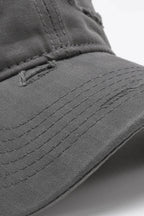Distressed Adjustable Baseball Cap - Delanoir