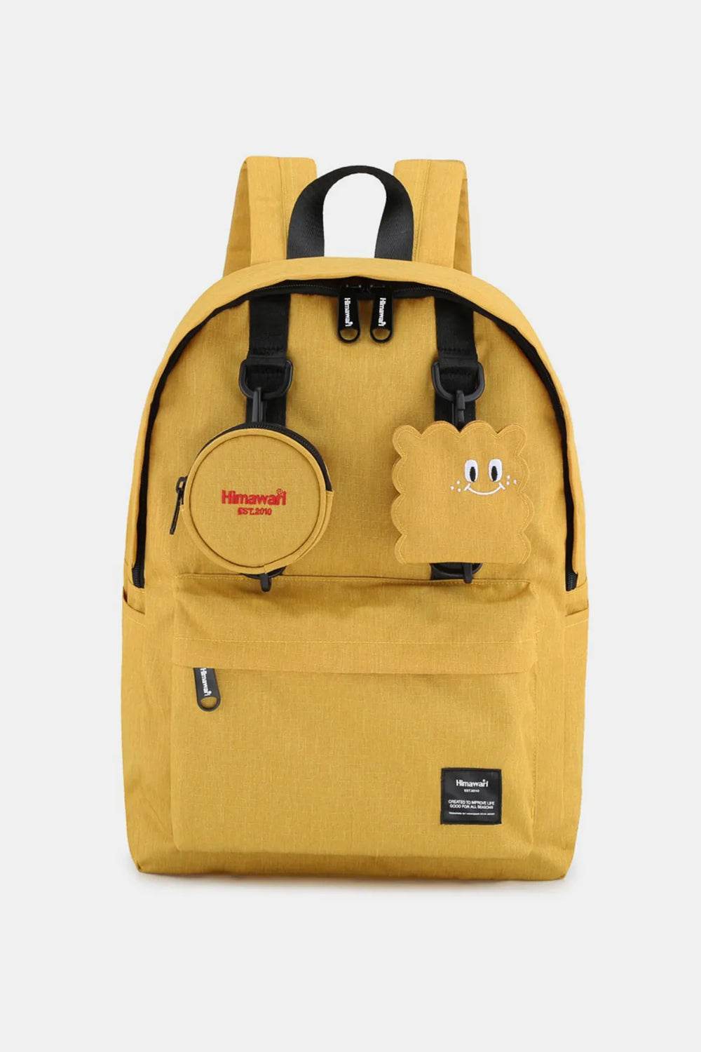 Himawari Waterproof Canvas Backpack Bag with Removable Coin Purse - Delanoir