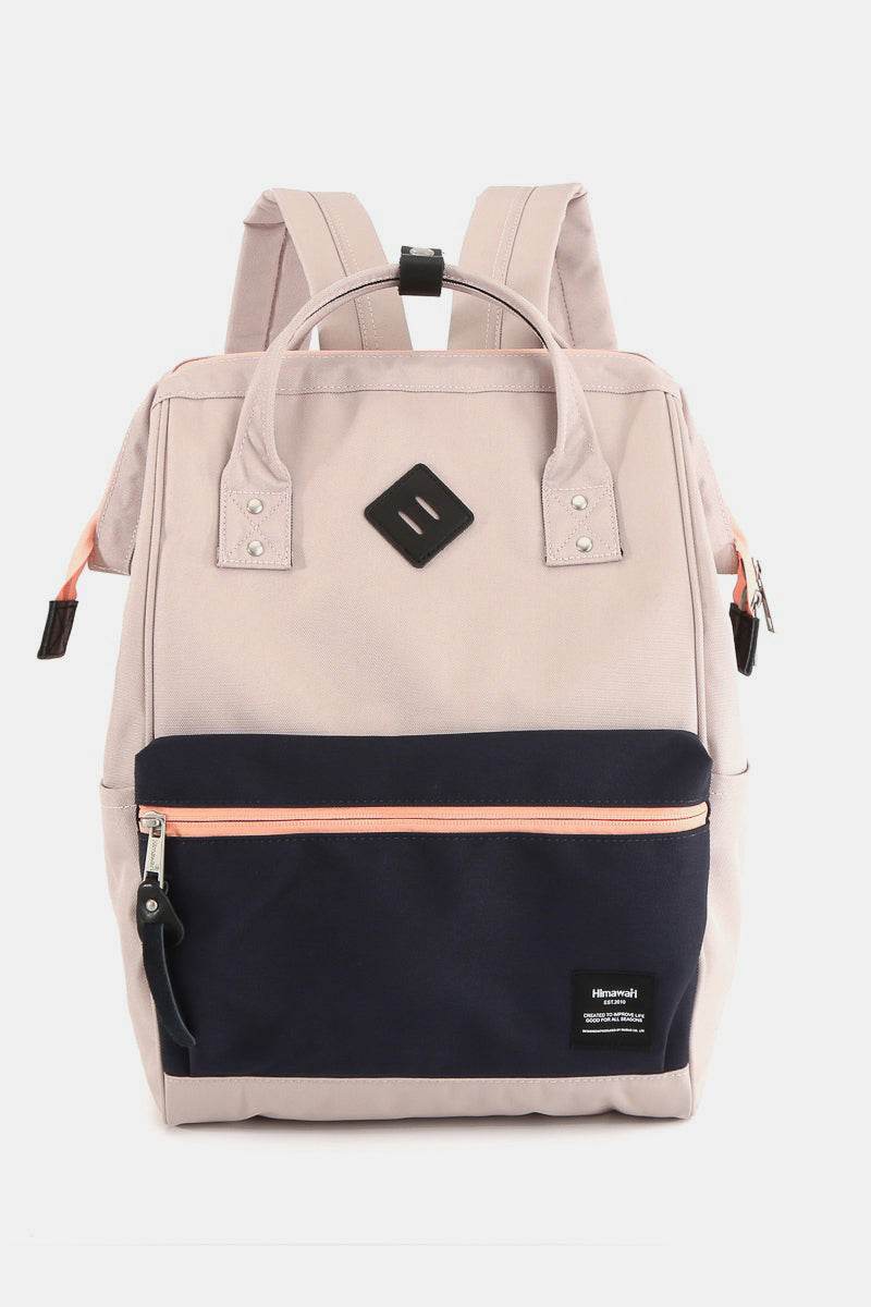 Himawari Contrast Waterproof Backpack Bag with Reinforced Edges - Delanoir