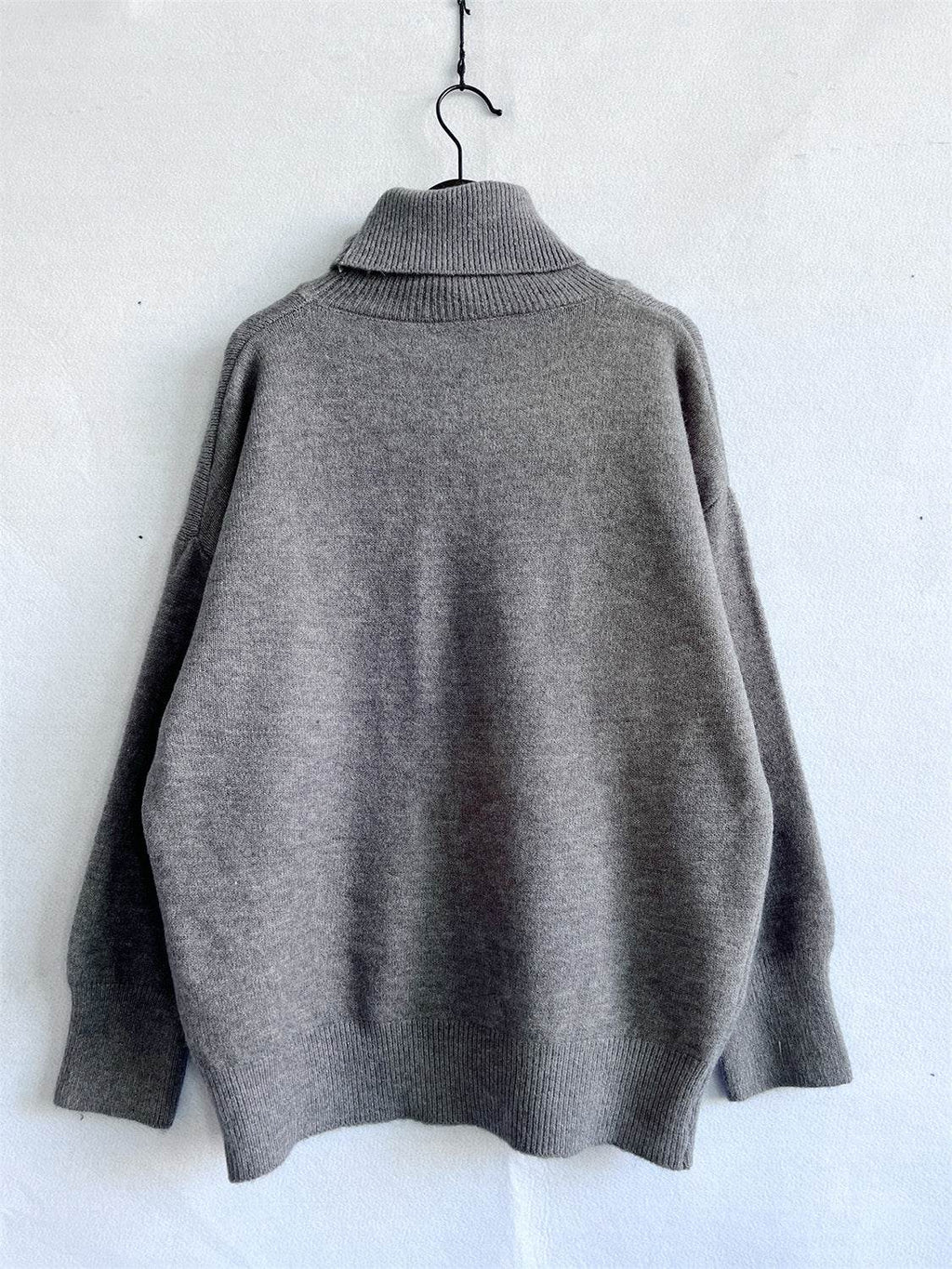 Turtleneck Long Sleeve Sweater - Delanoir