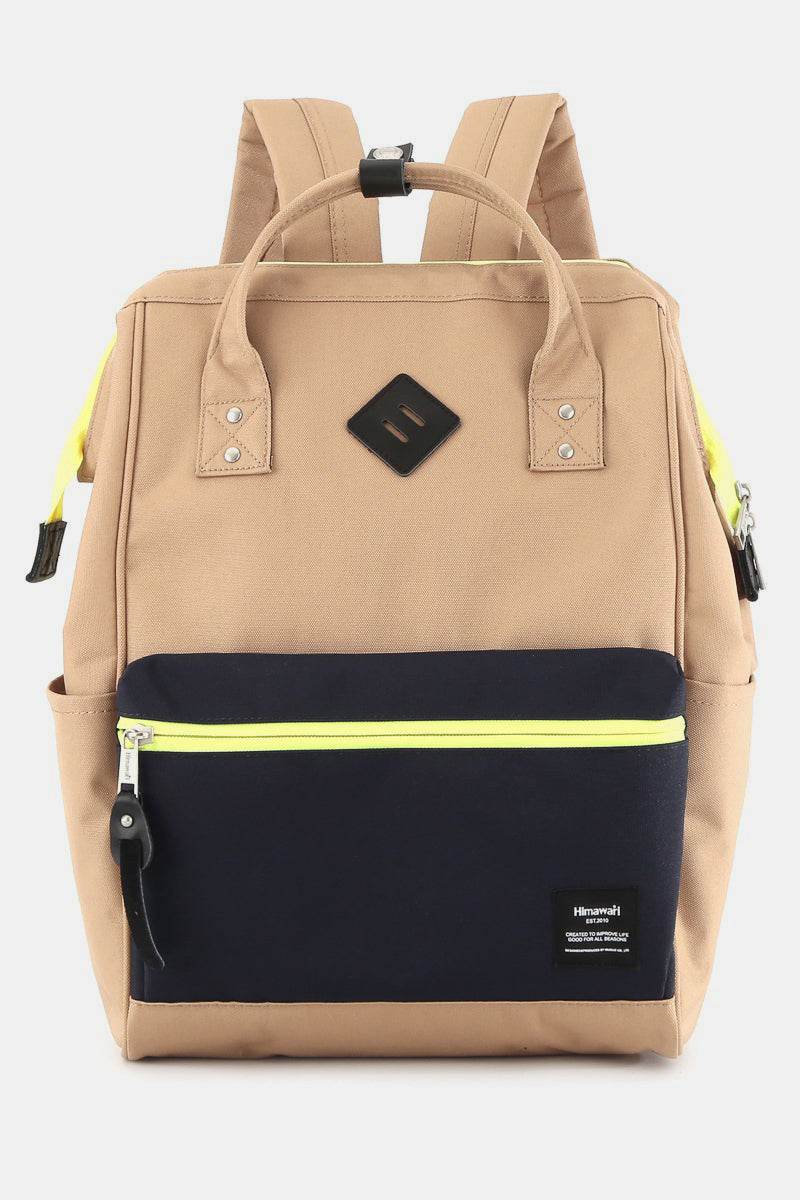 Himawari Contrast Waterproof Backpack Bag with Reinforced Edges - Delanoir