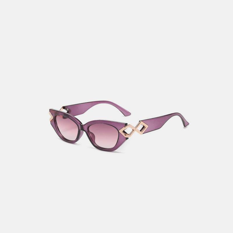 Polycarbonate Frame Cat-Eye Sunglasses - Delanoir